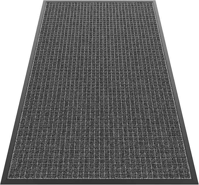 Sturdy Front Door Mat Outside Entrance, Stain and Fade Resistant, Natural by HOMEK