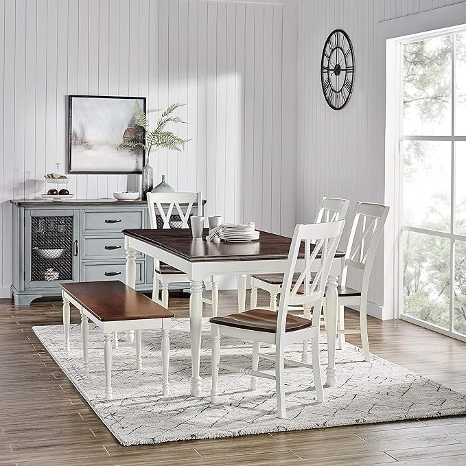 Crosley Furniture Shelby 6-Piece Traditional Dining Table Set - Image 16
