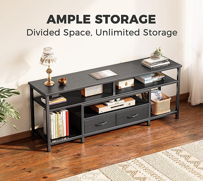 Huuger TV Stand for 55 60 Inch TV, Entertainment Center - Image 4