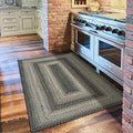 Flint Hill Grey Jute Braided Rope Rug, 2x6' Rectangle by Homespice