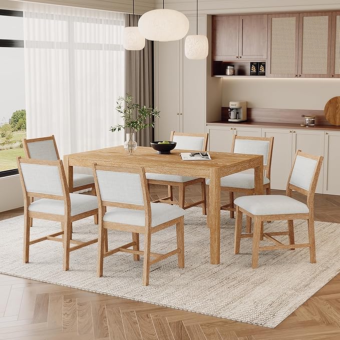 Merax 7 Pieces Retro Dining Set by Merax