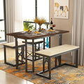 VECELO 43.3" Dining Table Sets, Farmhouse Small Kitchen Table by VECELO