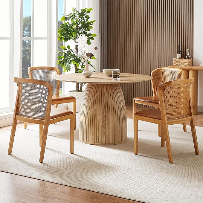 Wooden Kitchen Round Dining Table - Image 5