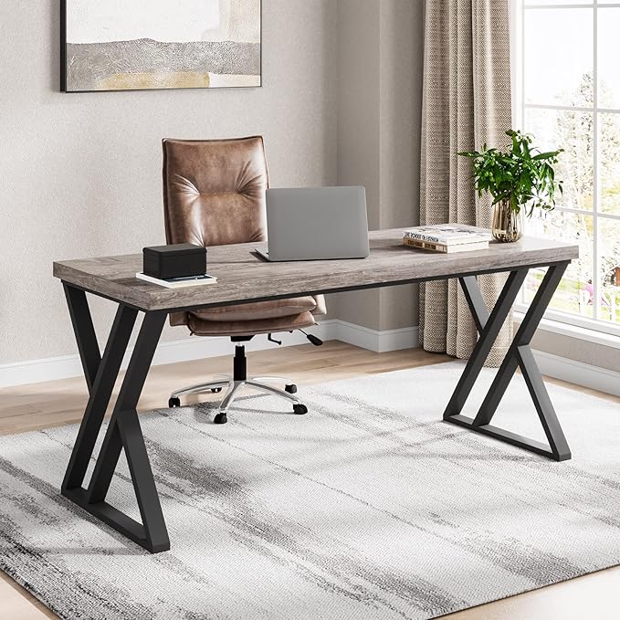 Tribesigns Writing Computer Desk, 55 inch Heavy Duty Study Desk by Tribesigns