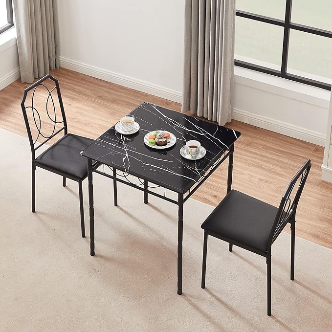 VECELO 3 Piece Dining Table Set - Image 2
