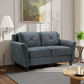 Lifestyle Solutions Harrington Loveseat, Dark Grey by LifestyleSolutions