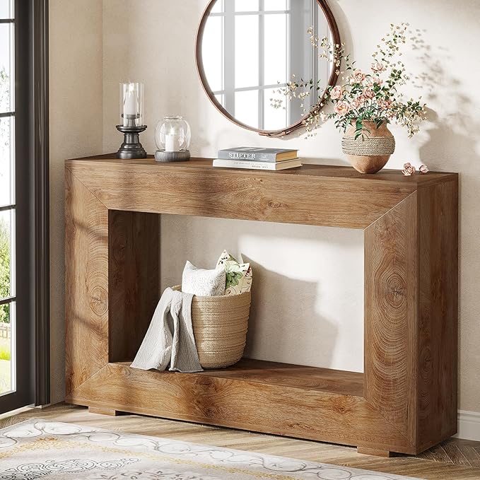 Tribesigns Farmhouse Console Table, 47 Inches Entryway Console Table - Image 3