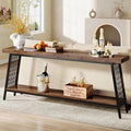 Tribesigns 70.9" Extra Long Console Table, 2-Tier Sofa Table by Tribesigns