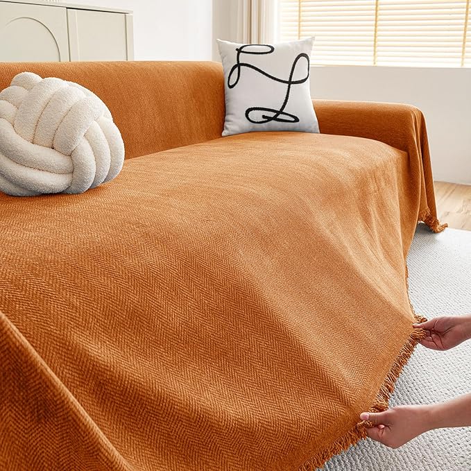 hyha Couch Cover for Dogs, Boho Sofa Covers for 3 Cushion Couch Washable - Image 5