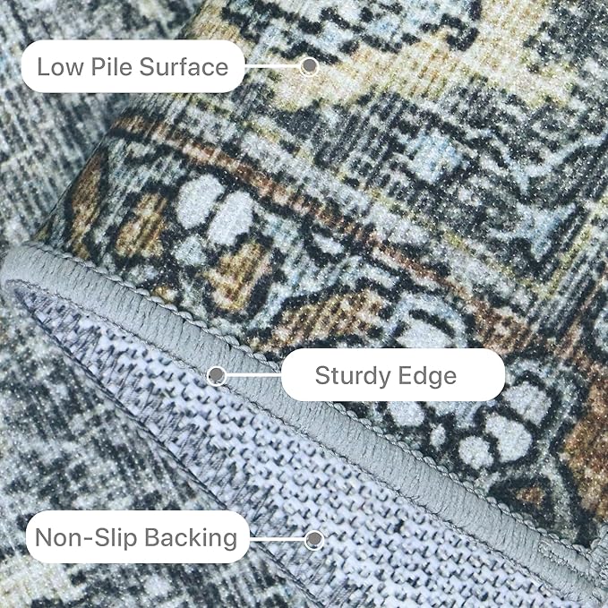 8X10 Area Rugs Machine Washable Rugs - Image 6