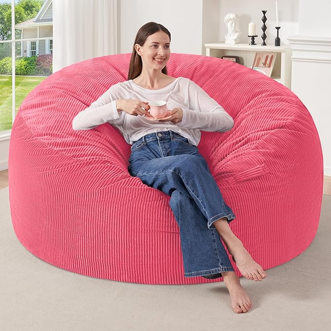 HABUTWAY 5FT Bean Bag Chair, Giant Bean Bag Chairs by HABUTWAYMakeYourLifeComfortable