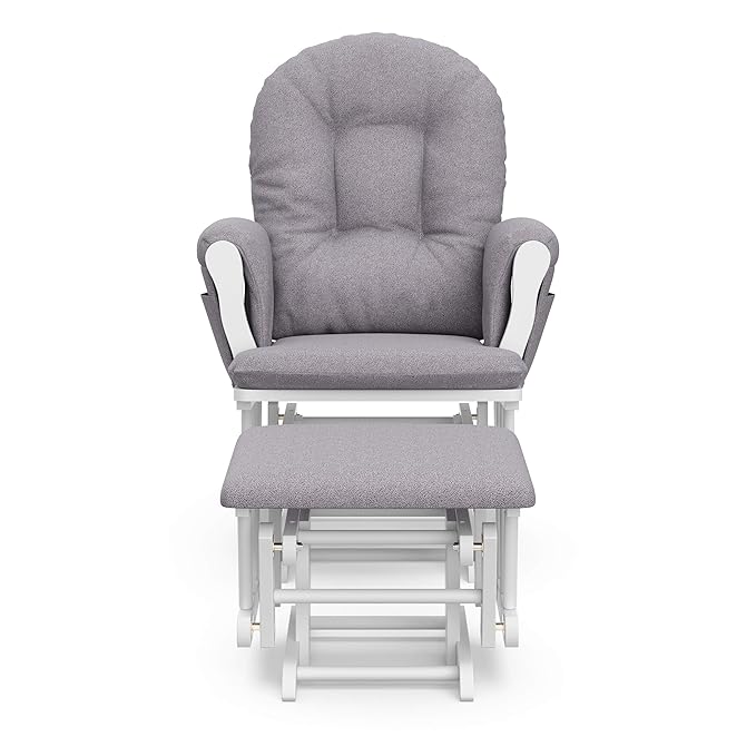 Storkcraft Premium Hoop Glider & Ottoman — GREENGUARD Gold Certified Nursery - Image 10