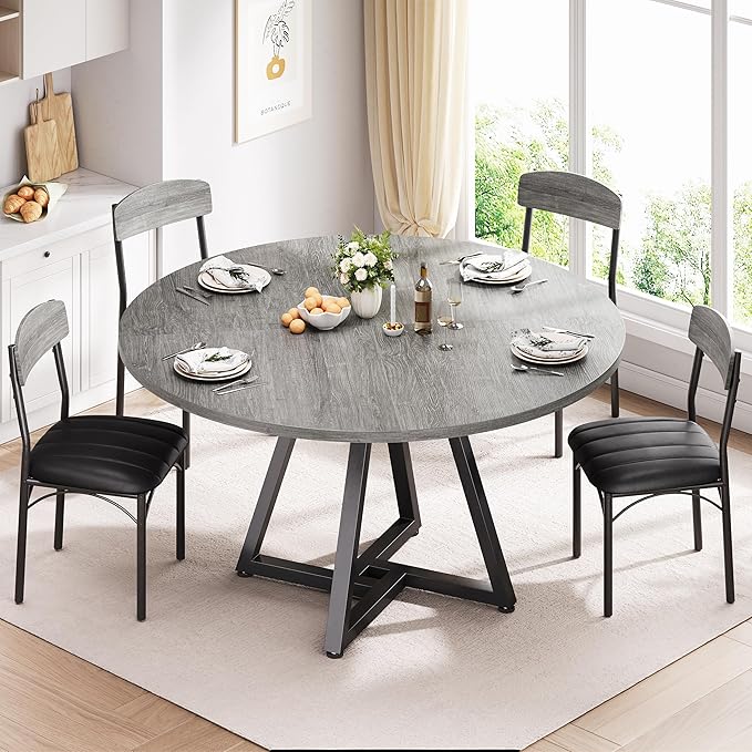 42“ Round Kitchen Dining Room Table - Image 2
