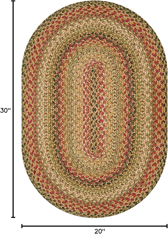 Kingston Oval Braided Rugs 20x30 – A Jute Braided Multi Colored Rug to Use in - Image 2