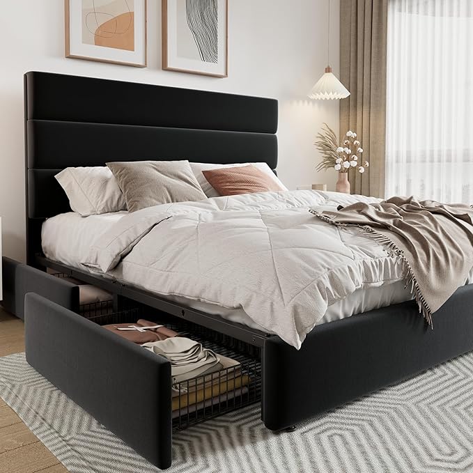 Allewie Modern Full Size Platform Bed Frame by Allewie