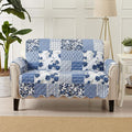 Great Bay Home Patchwork Scalloped Printed Furniture Protector Stain Resistant by GreatBayHome