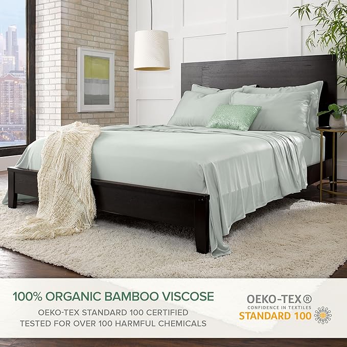 Twin XL Sheets by Pure Bamboo, Genuine 100% Organic Viscose Derived from Bamboo - Image 2
