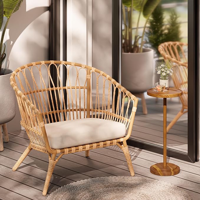 Drink Table, 24.4" Tall Compact Side Table - Image 8