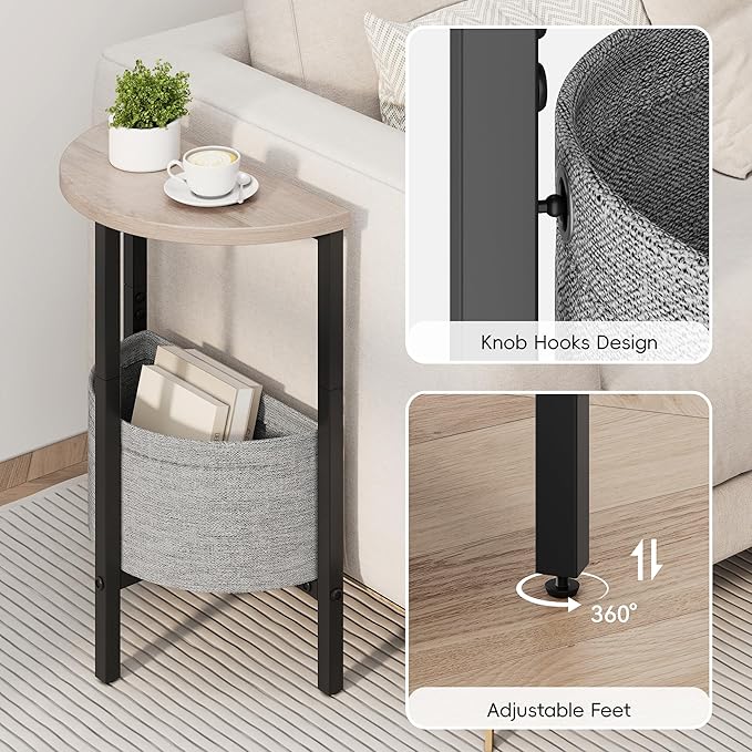 Vagusicc Small Round Side Table End Table - Image 6