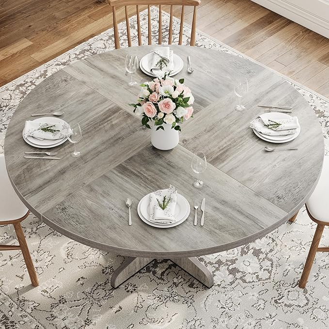 Garvee 47 Inch Round Dining Table - Image 4