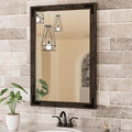 TETOTE 24 x 36 Black Wood Framed Mirror by TETOTE