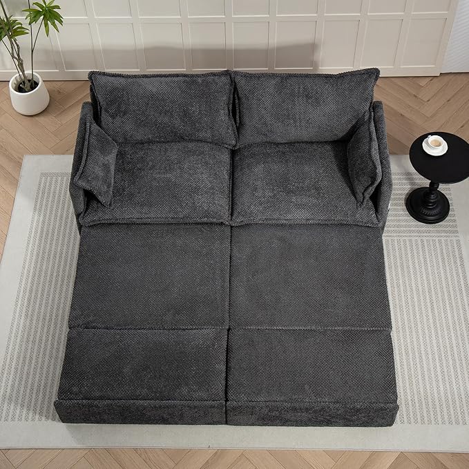 Furnimart 73.6" King Size Pull Out Sofa Bed, 3 in 1 Convertible Sleeper Bed - Image 8