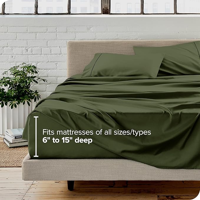 Bare Home Split Head Flex King Sheet Set - Image 6