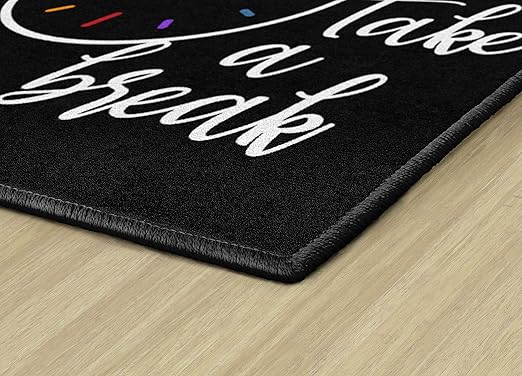 Flagship Carpets Take A Break Childrens Time Clock Classroom Entryway or Home - Image 3