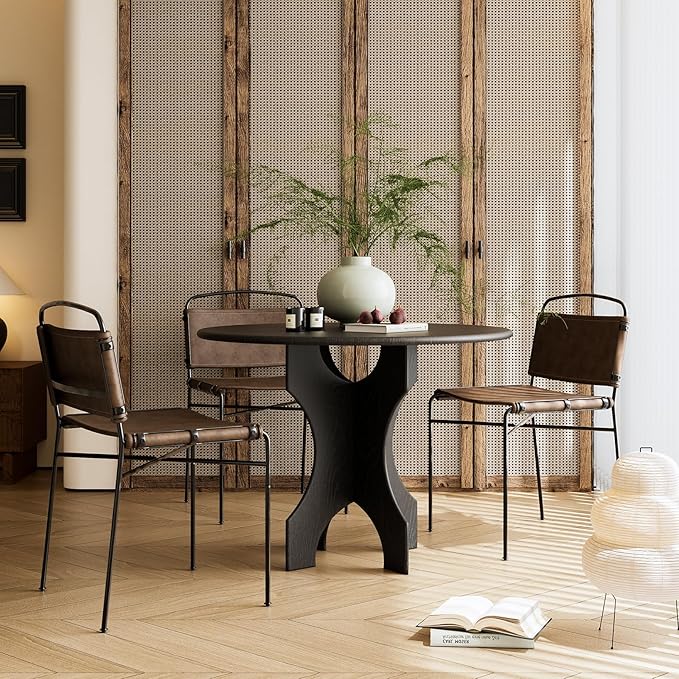 Mid-Century Modern Dining Chairs Set of 2, High-End Stylish Kitchen Restaurant - Image 6