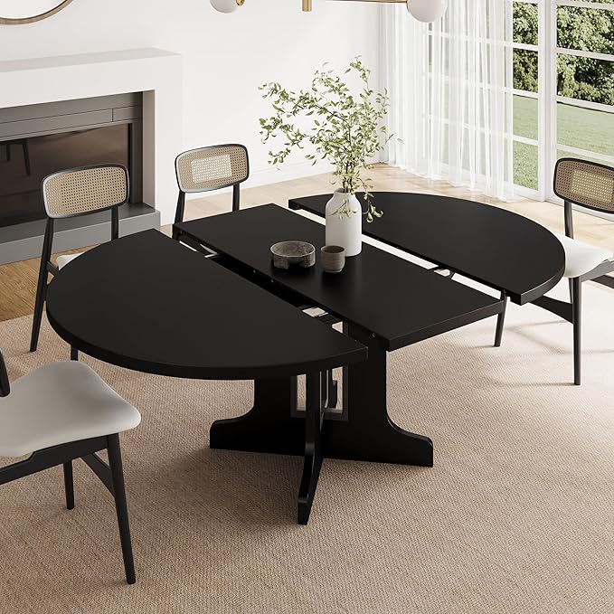 Feonase 59" Round Extendable Dining Room Table - Image 3