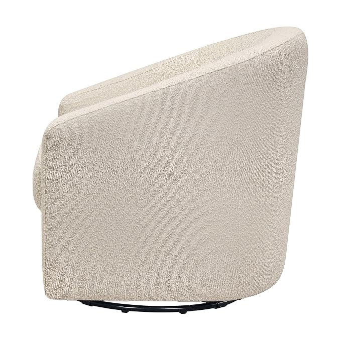 Babyletto Madison Swivel Glider in Polyester Ivory Boucle - Image 6