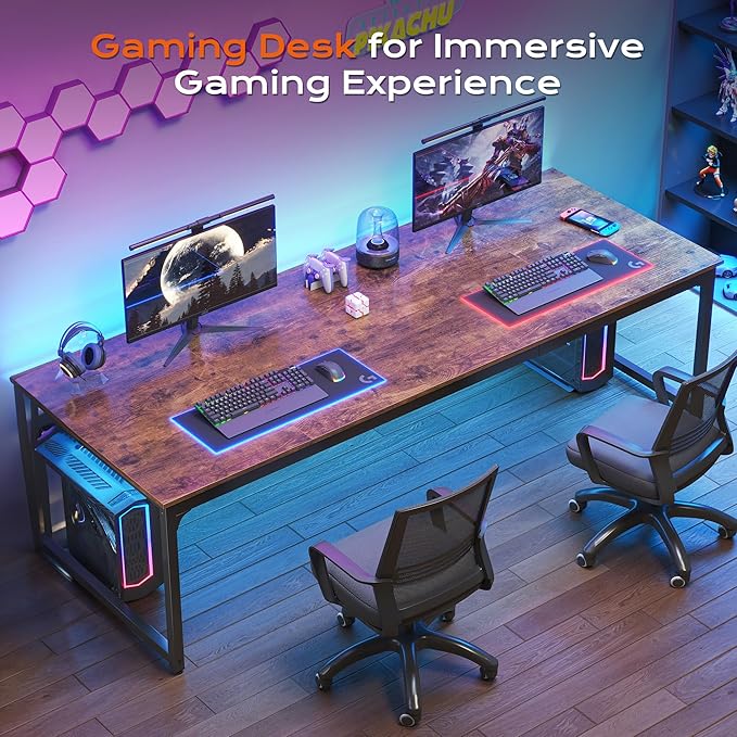 PRAISUN 78.7 X 29.5 Inch Computer Desk - Image 8