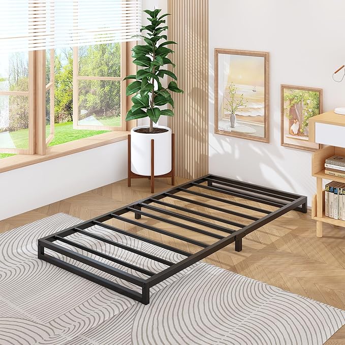 6 Inch Twin XL Bed Frames Heavy Duty Sturdy Metal Platform Bed Frame No Box - Image 6