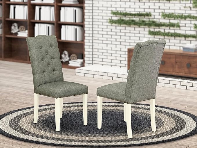 East West Furniture ELP2T07 Elsa Parson Dining Room Chairs - Image 2