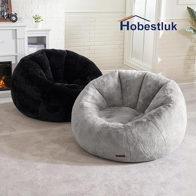 Hobestluk Bean Bag Chairs Large Bean Bag Couch - Image 9