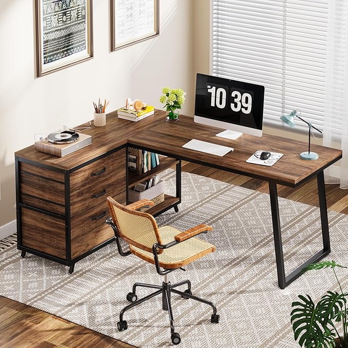 Tribesigns L-Shaped Computer Desk - Image 3
