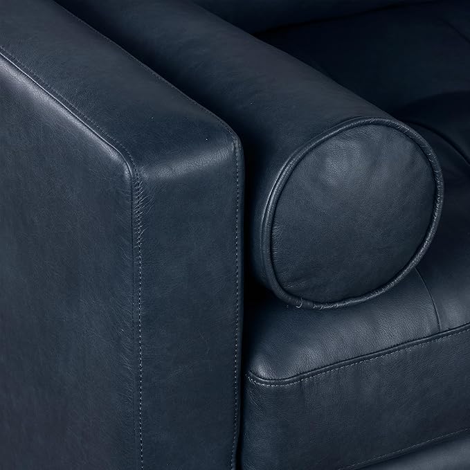 POLY & BARK Napa Furniture, Right Facing Sectional Sofa, Midnight Blue - Image 9