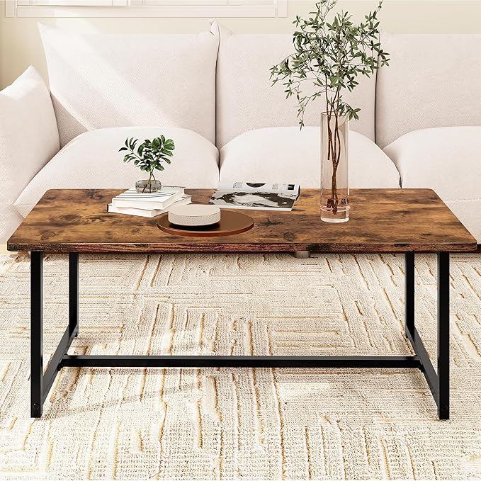 Coffee Table Living Room, Modern Center Table Rectangular, Industrial Furniture - Image 6