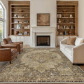 GENIMO 8x10 Area Rugs for Living Room, Machine Washable Non Slip Vintage Rugs by GENIMO