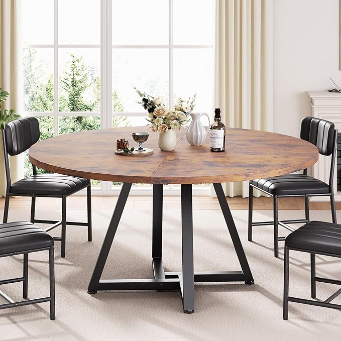 51“ Round Kitchen Dining Room Table - Image 7