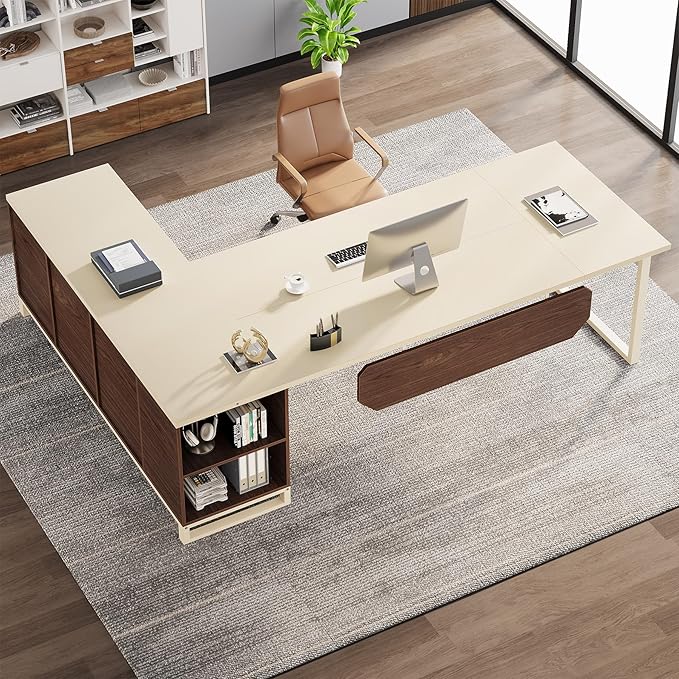 Tribesigns 70.8" Executive Desk - Image 4
