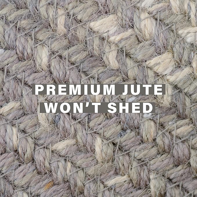 Grey Cloud Oval Braided Rug, 6x9' - Image 4