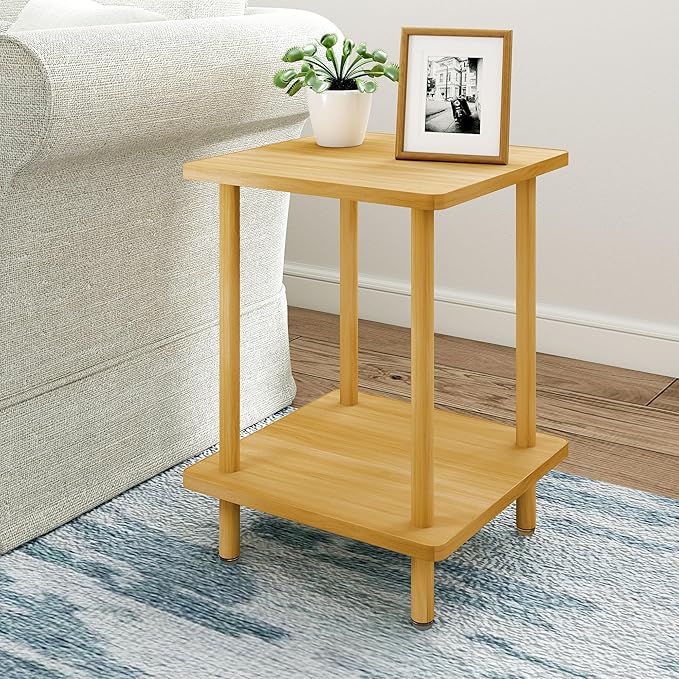2-Tier End Table, Minimalist Modern - Image 4