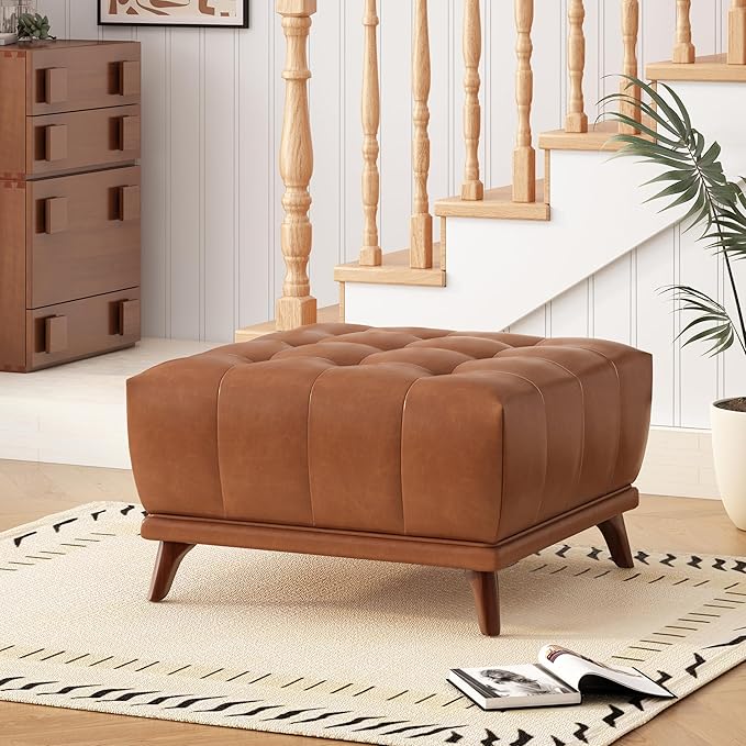 Christopher Knight Home Kinsley Square Ottoman Footstool, Ottoman Chair by ChristopherKnightHome