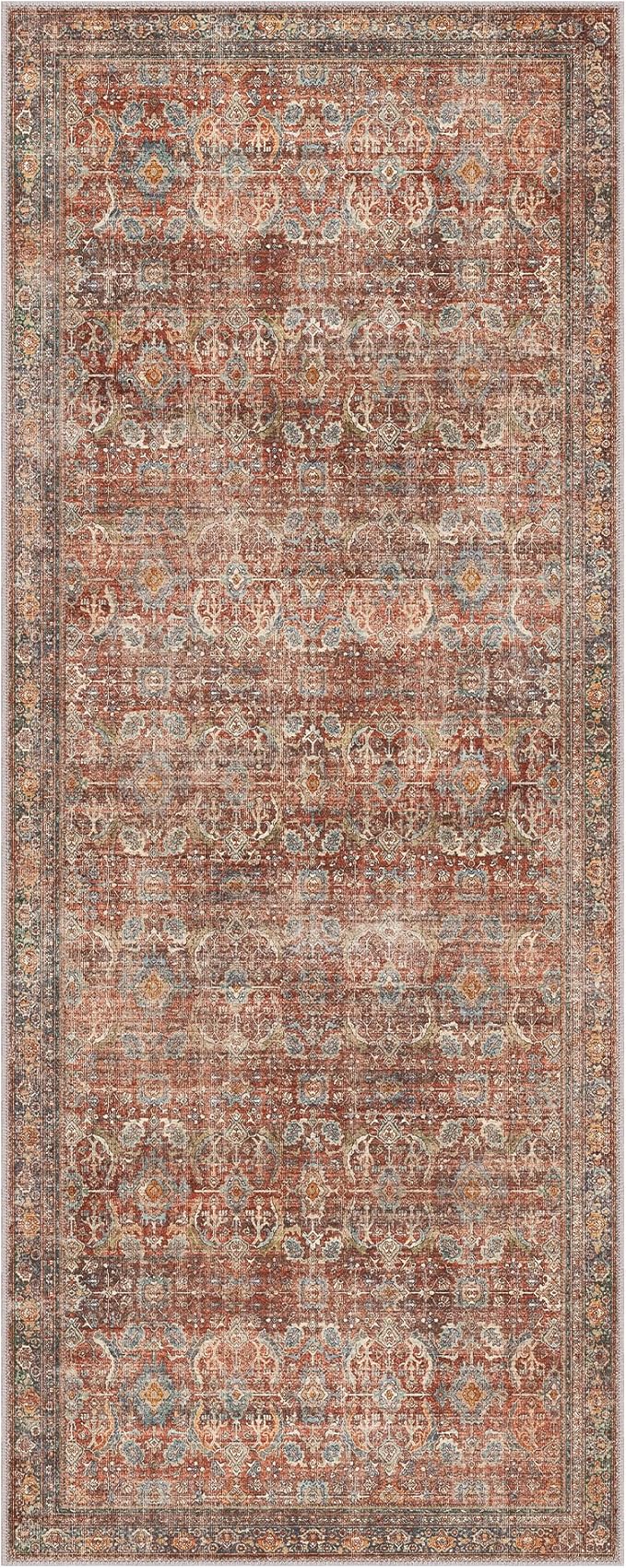 GENIMO 2x6 Runner Rugs for Hallway, Machine Washable Non Slip Vintage Rugs - Image 7