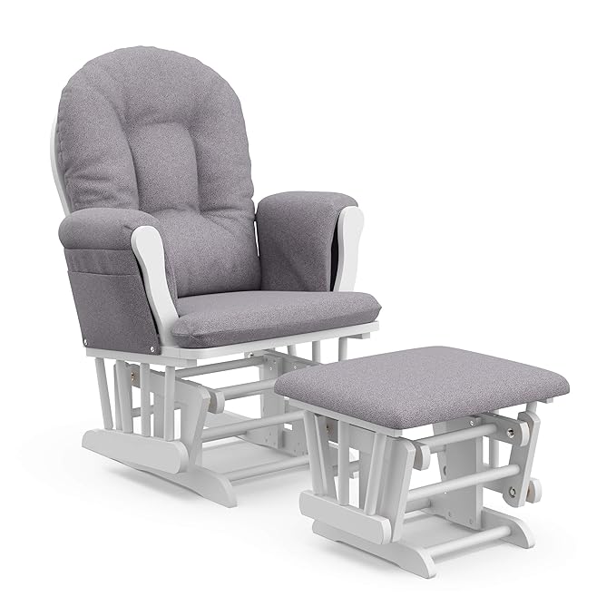 Storkcraft Premium Hoop Glider & Ottoman — GREENGUARD Gold Certified Nursery by Storkcraft