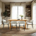 Walker Edison Modern Farmhouse Rustic Solid Oak Wood Oval Dining Table by WalkerEdison