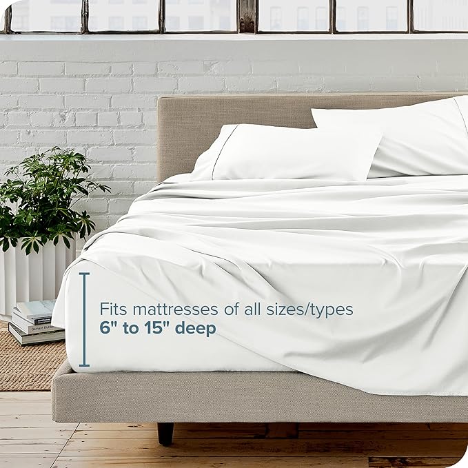 Bare Home Split Head Flex King Sheet Set - Image 6