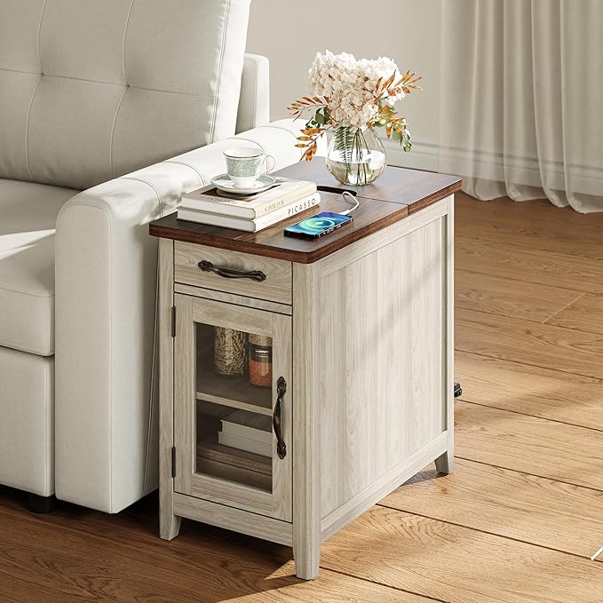 LINSY HOME Farmhouse End Table - Image 2