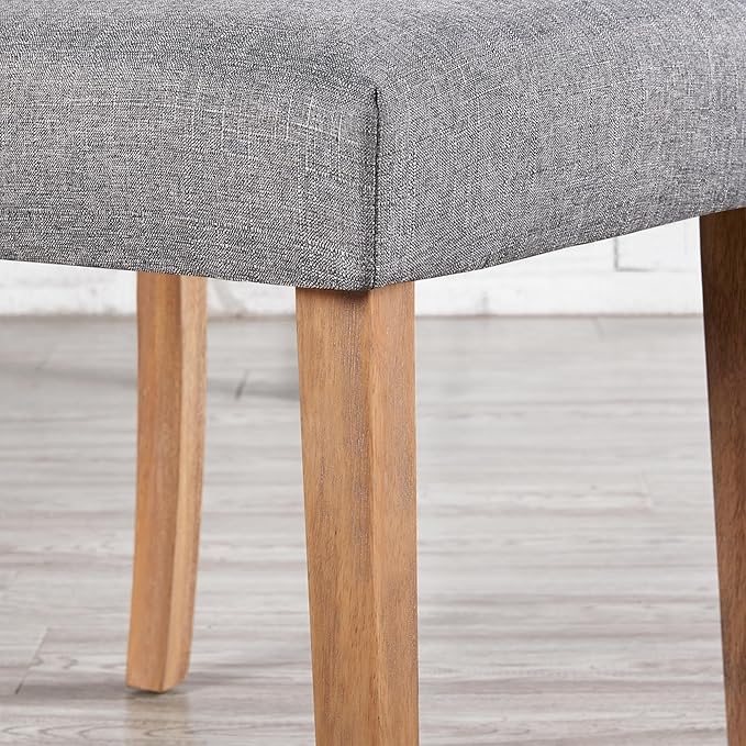Yaheetech Dining Chairs Set of 4 Fabric Upholstered Button Tufted Kitchen Chairs - Image 8
